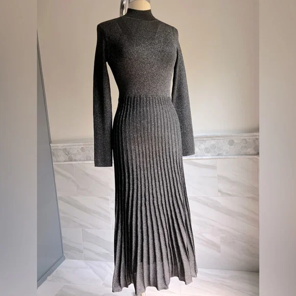 green emerald velvet dress Social Sweater Dress Silver Sequins — Extremely Refined Boutique
